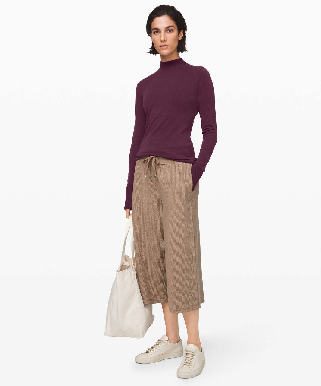 Lululemon Stand Steady Mock Neck Sweater - Arctic Plum