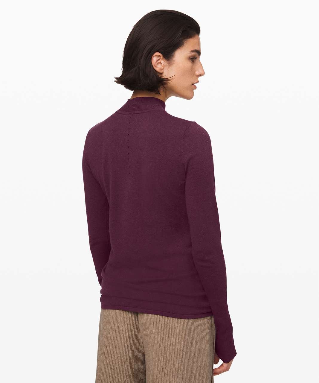 Lululemon Stand Steady Mock Neck Sweater - Arctic Plum