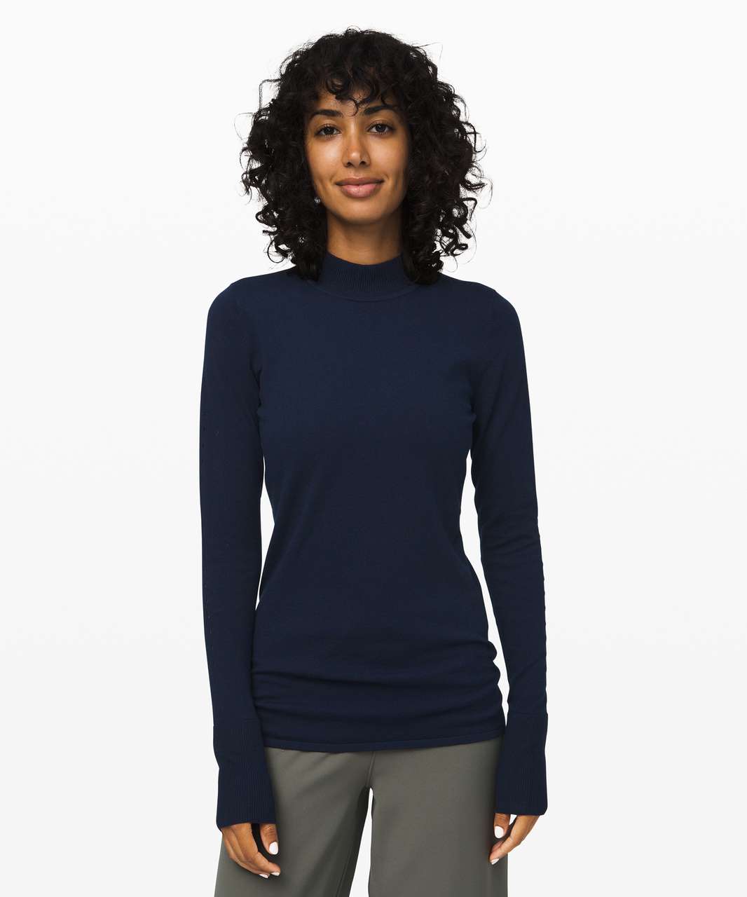 Lululemon Stand Steady Mock Neck Sweater - True Navy