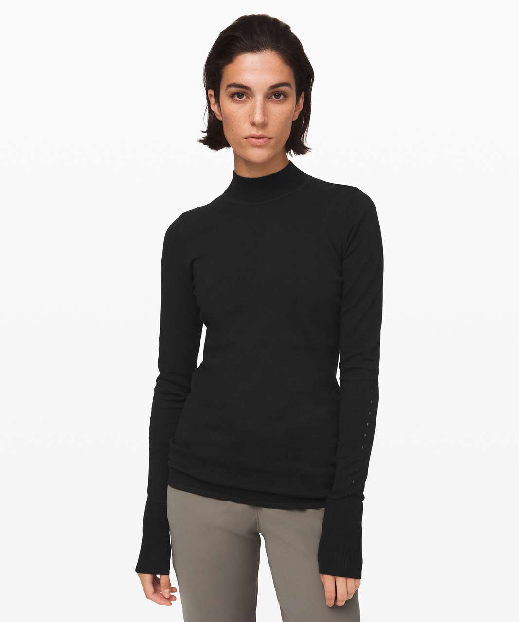 Women's Fuzzy Mock Turtleneck Pullover Sweater - Universal Thread™ Black XXL