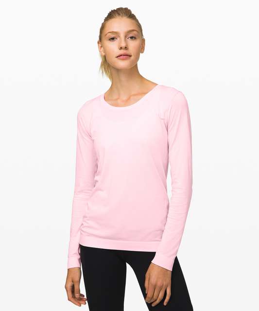 Lululemon Swiftly Relaxed Long Sleeve - Dark Red / Dark Red - lulu fanatics