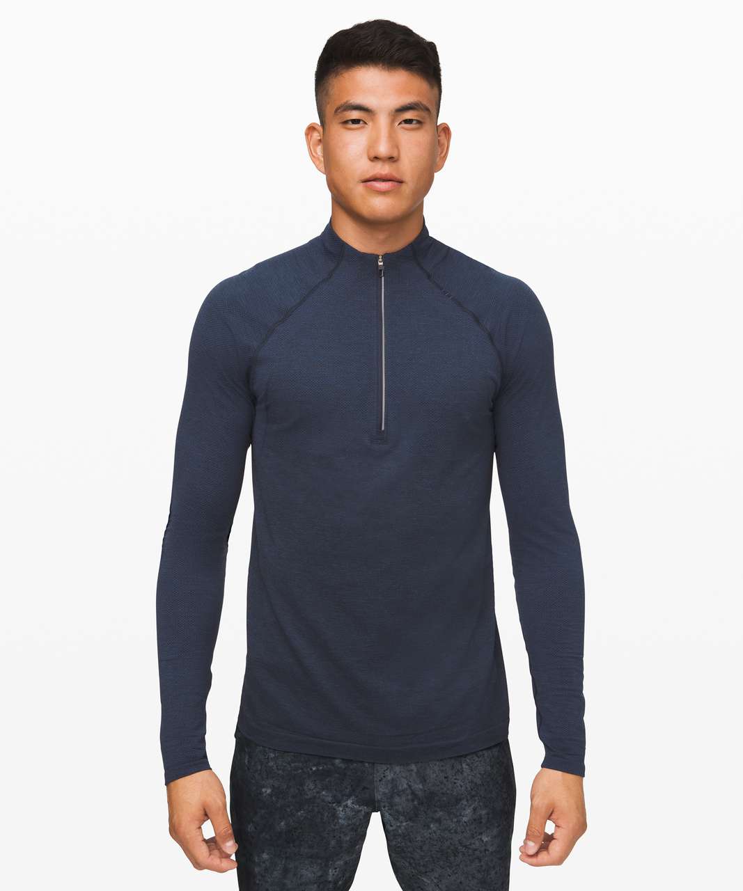 Lululemon Metal Vent Tech 1/2 Zip 2.0 - Mineral Blue / True Navy (First Release)