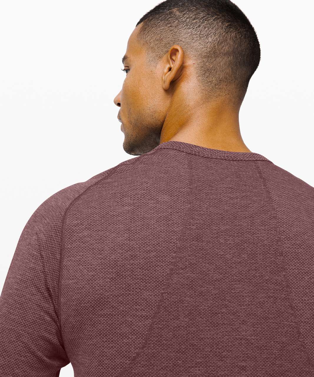 Lululemon Metal Vent Tech Long Sleeve Henley 2.0 - Red Dust / Arctic Plum