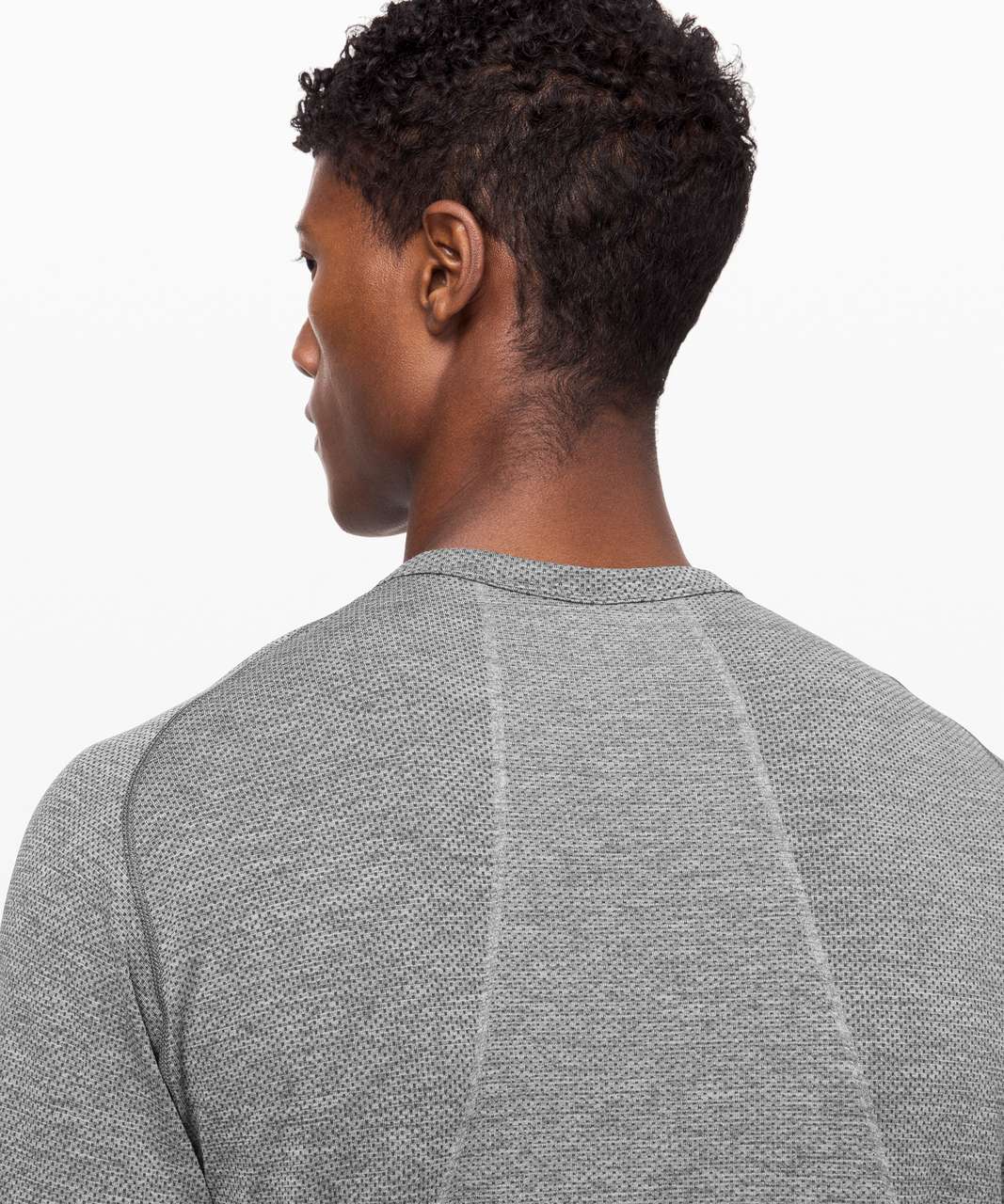 Lululemon Metal Vent Tech Long Sleeve Henley 2.0 - Slate / White (First ...