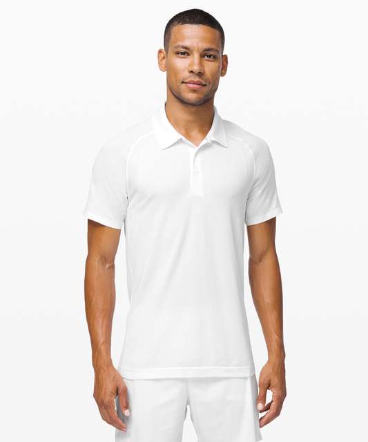 Lululemon Metal Vent Tech Polo 2.0 - Slate / White - lulu fanatics