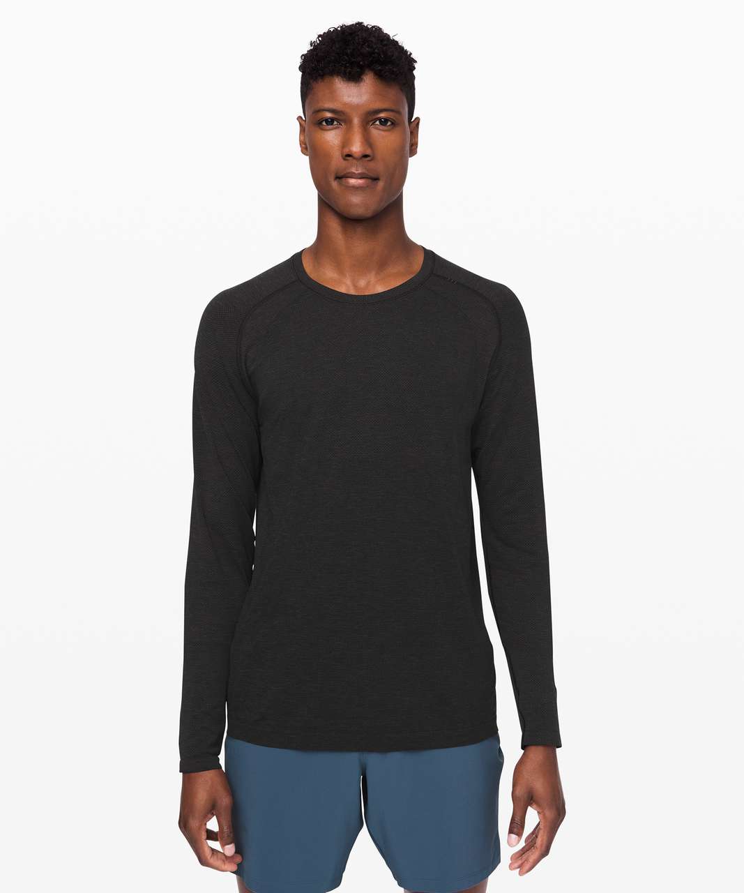 Lululemon Swiftly Tech Long Sleeve 2.0 - Black / Black - lulu fanatics