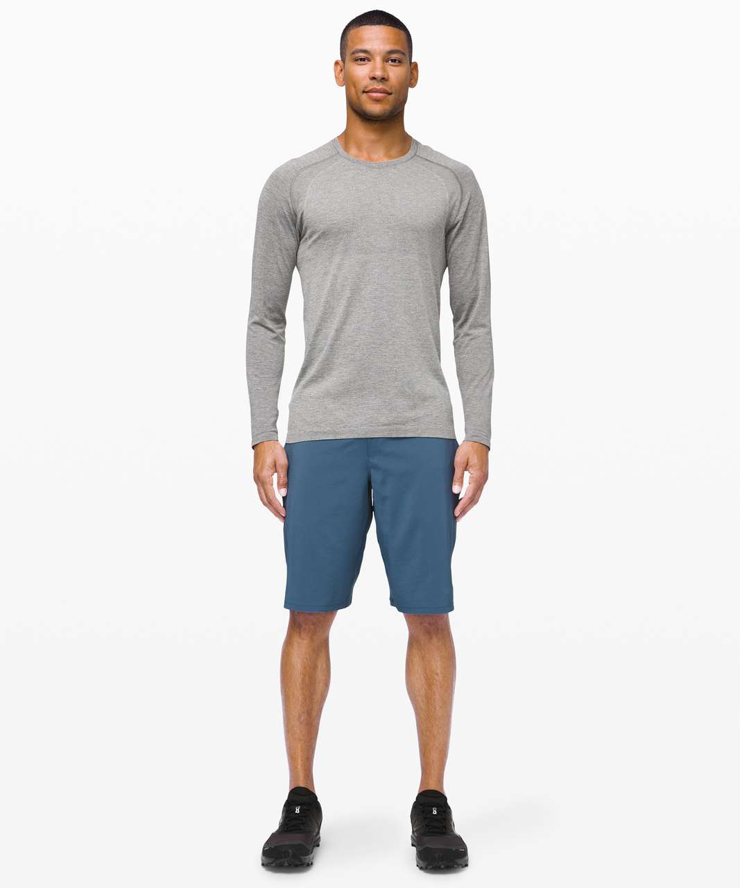 Lululemon Metal Vent Tech Long Sleeve 2.0 - Slate / White