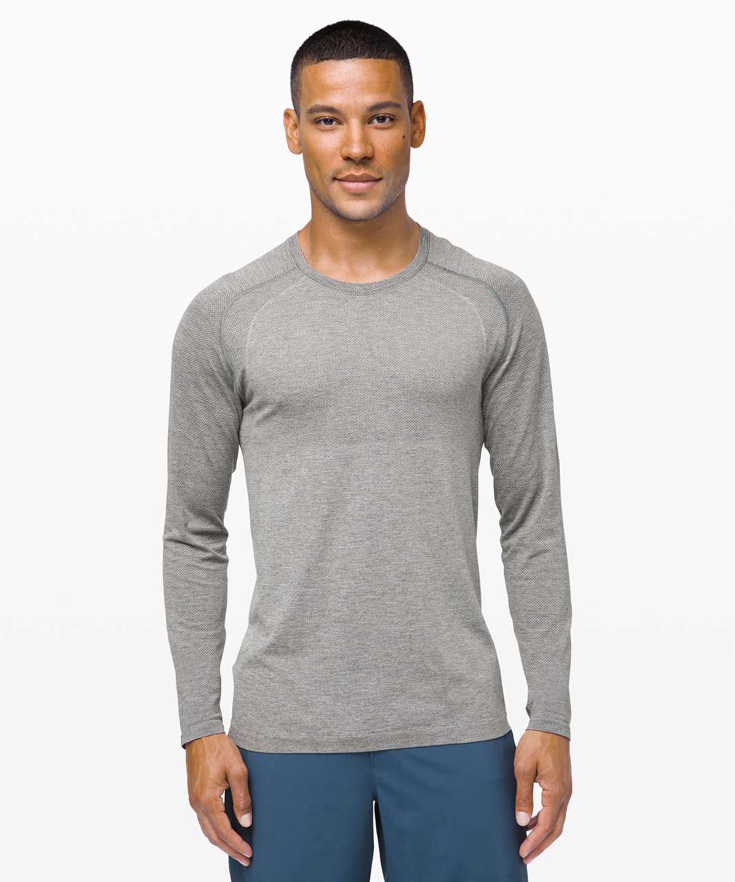 Lululemon Metal Vent Tech Long Sleeve 2.0 - Slate / White - lulu