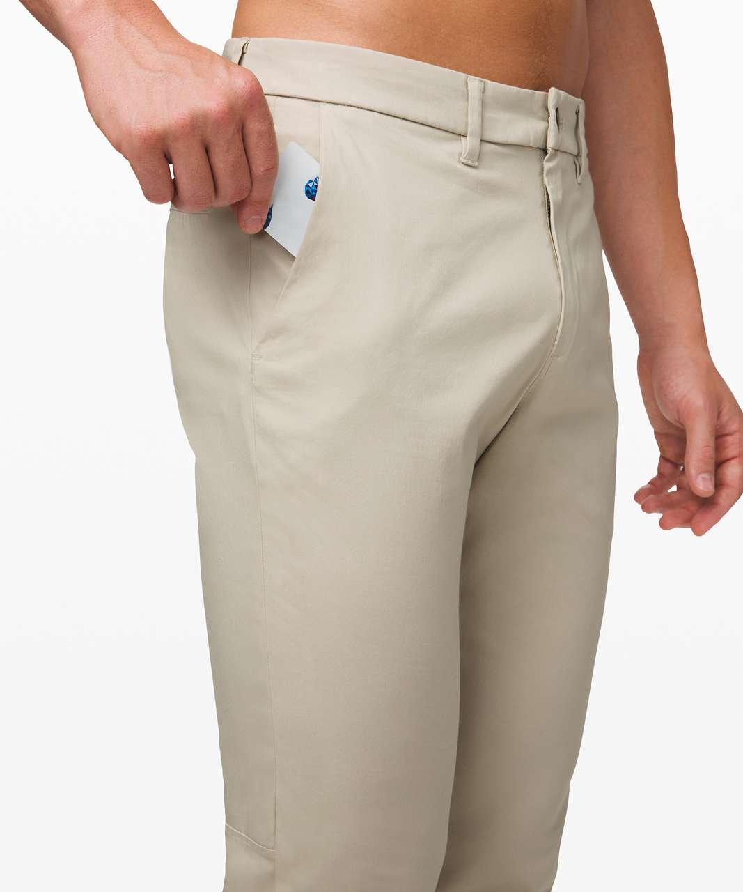 Lululemon Commission Pant Slim *Swift Cotton 34" - Birch Beige