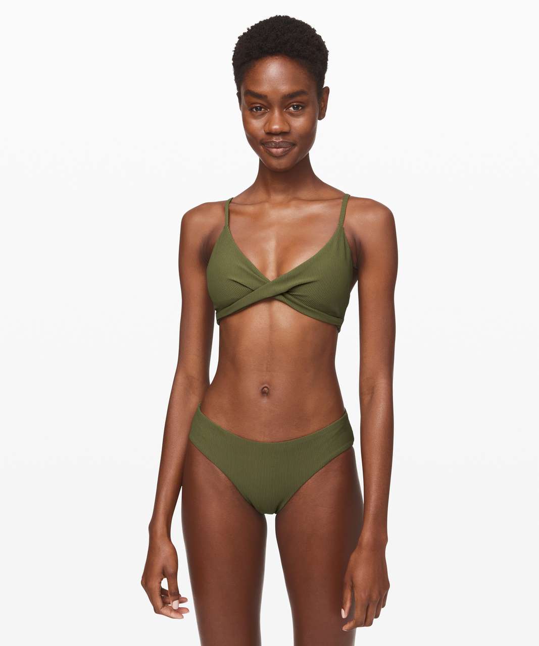 Lululemon Beach Boss Bikini Top - Landscape Green