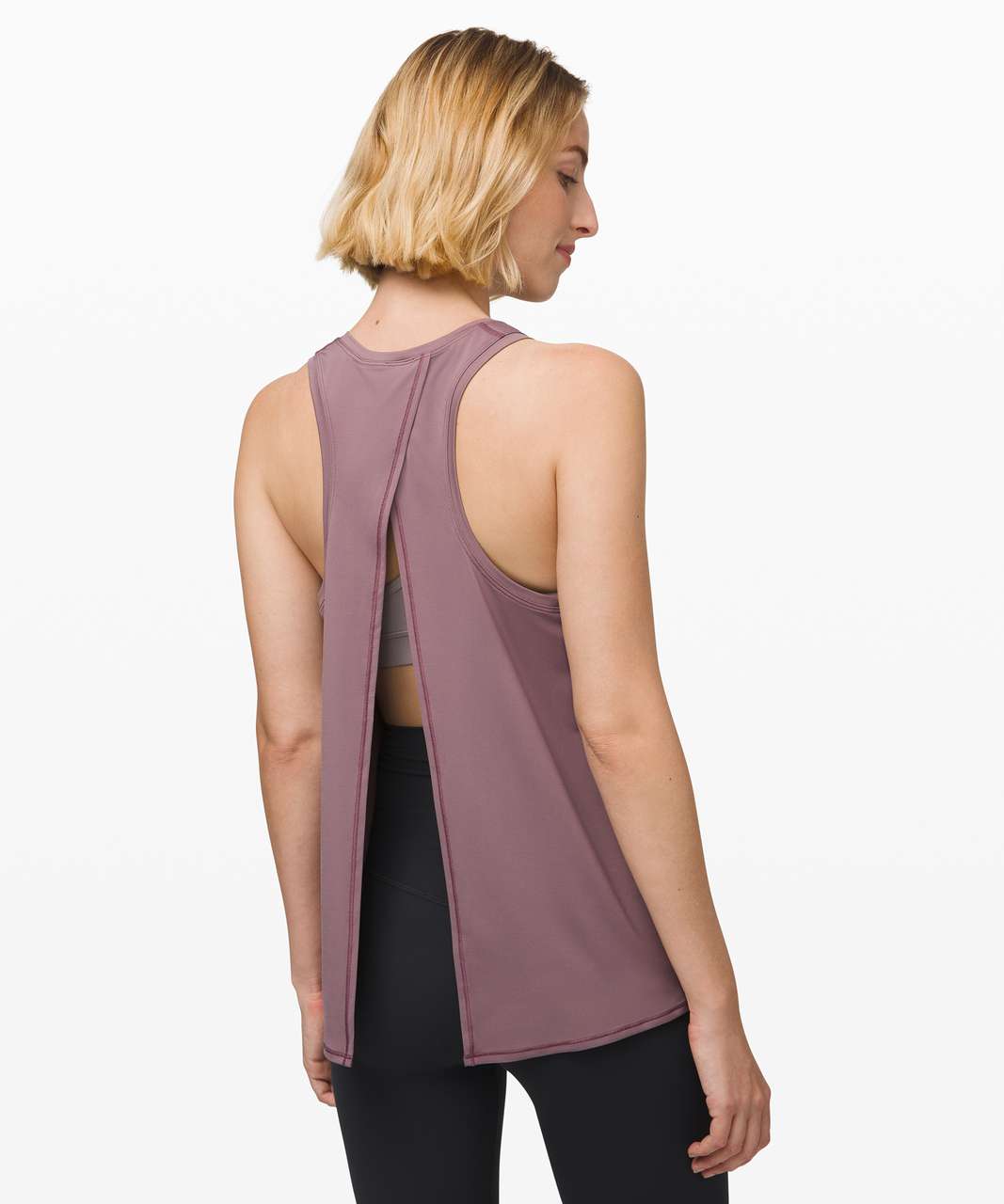 Lululemon All Tied Up Tank *No-stink Zinc - Frosted Mulberry