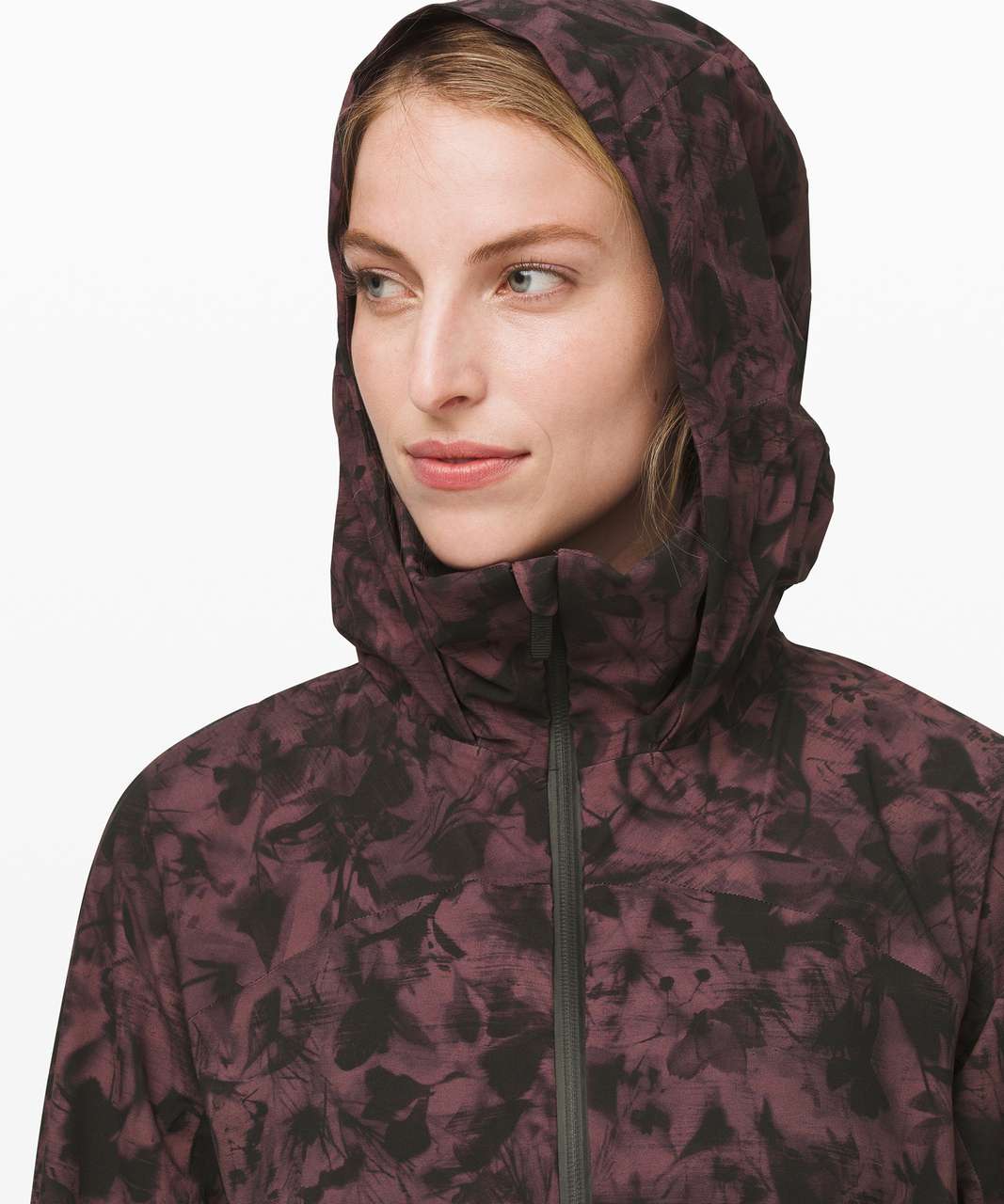 Lululemon Here To Move Jacket - Dusk Floral Antique Bark Black