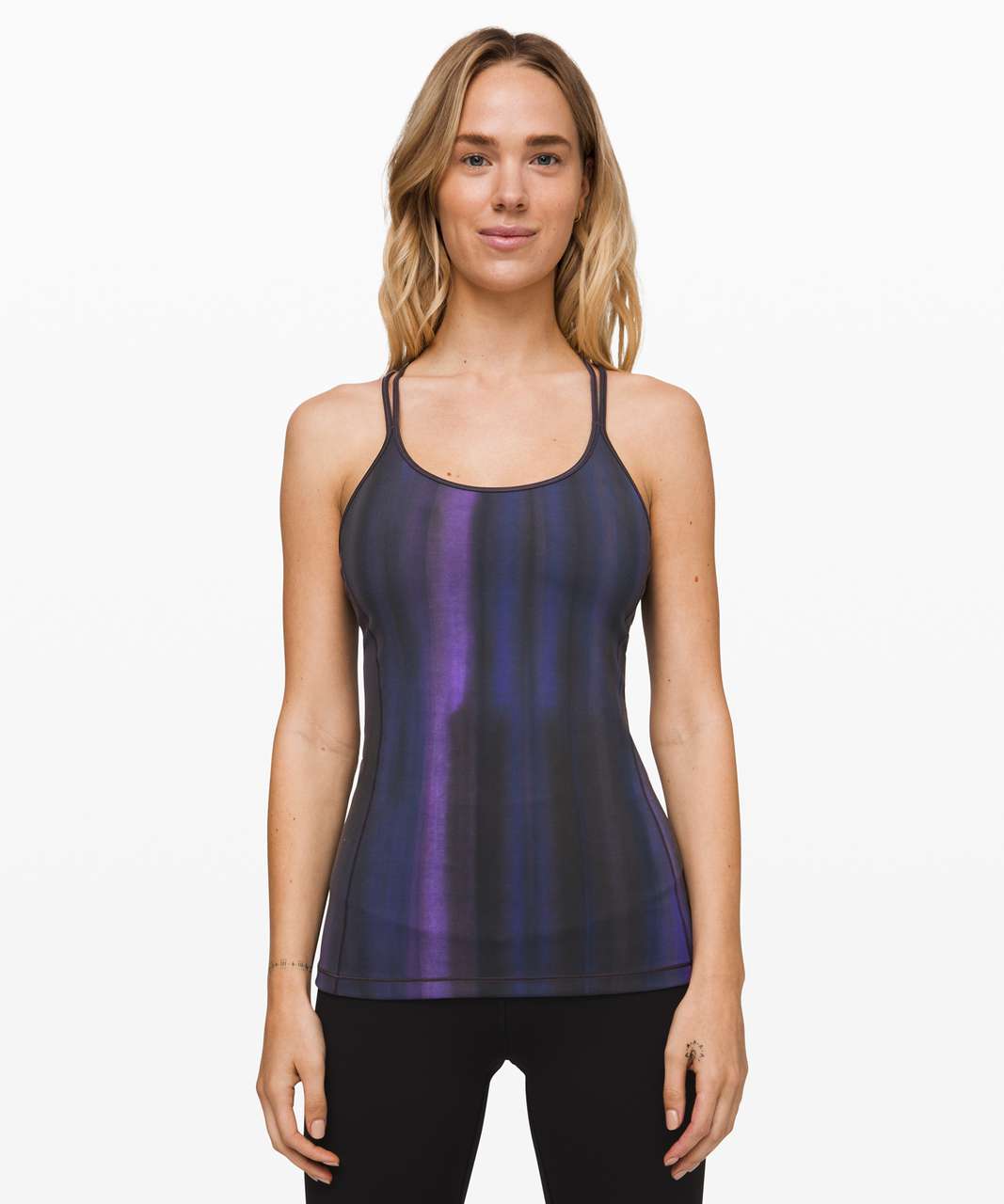 Lululemon Free To Be Tank *Everlux - Brushed Spray Dye Lunar Purple Intergalactic