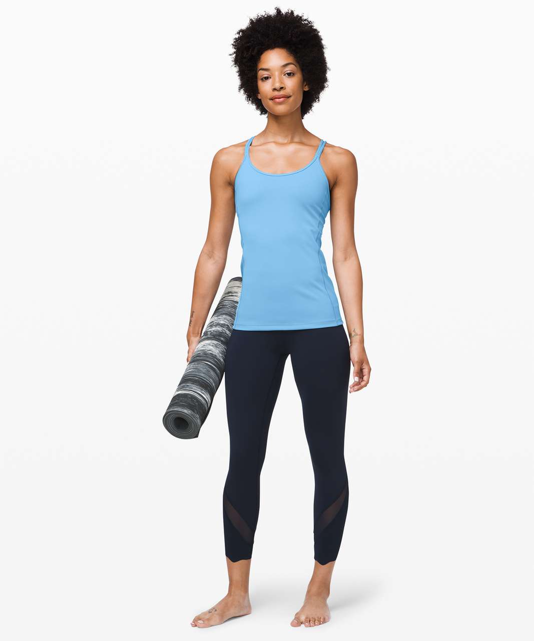 Lululemon Free To Be Tank *Everlux - Aqua Smoke