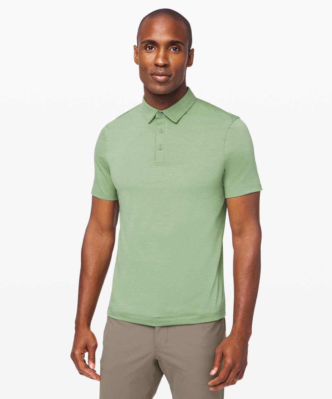 Lululemon Evolution Polo - Willow Green - lulu fanatics