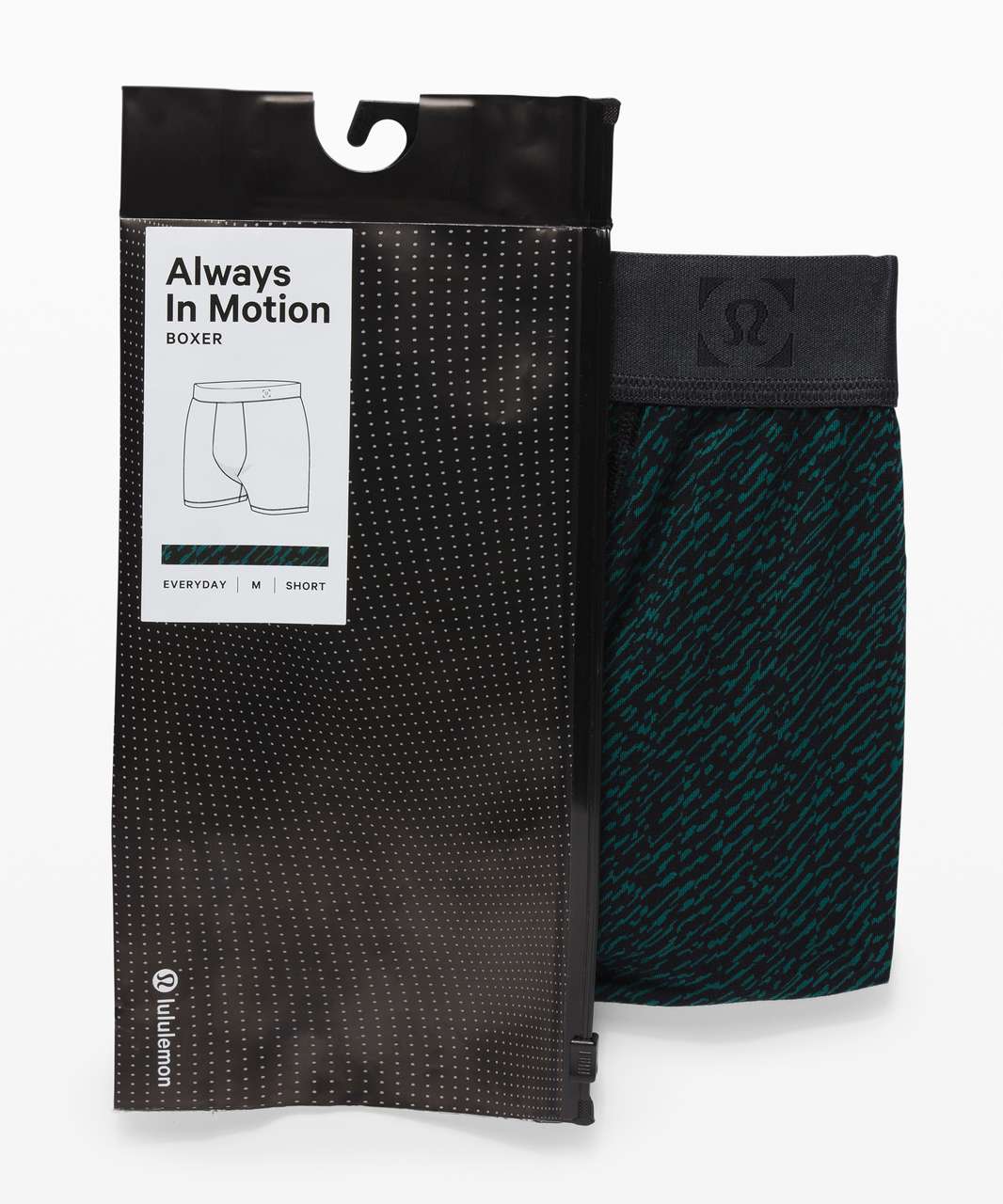 Lululemon Always In Motion Boxer *5" - Staccato Emerald Black