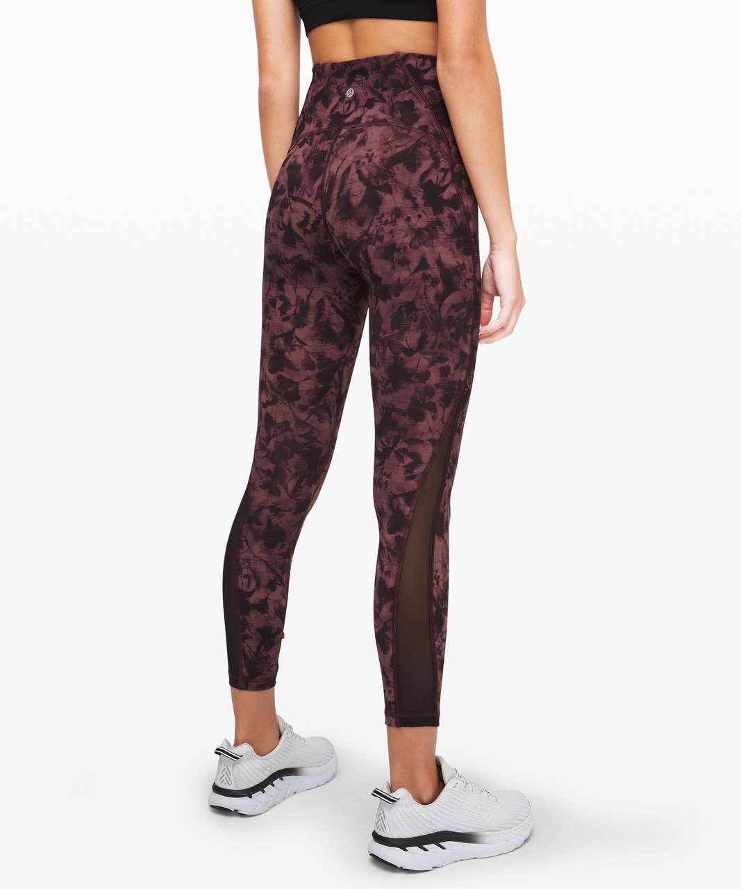 Lululemon Train Times Pant 25 - Mini Dusk Floral Antique Bark Black /  Black - lulu fanatics