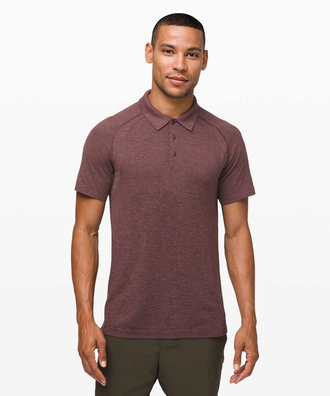 Lululemon Metal Vent Tech Polo 2.0 - Red Dust / Arctic Plum