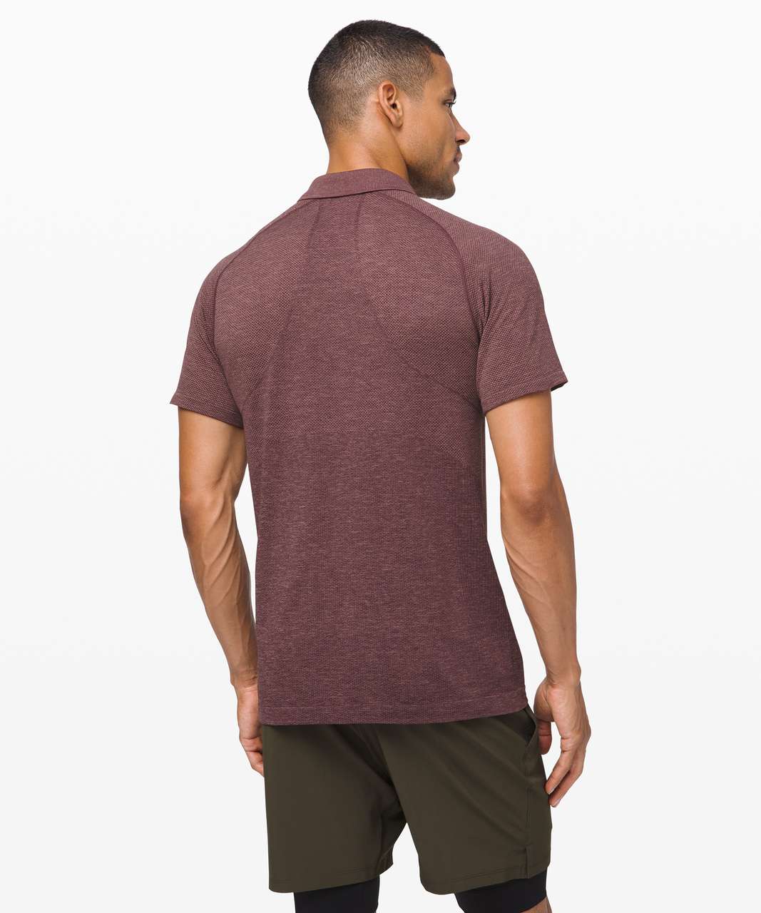 Lululemon Metal Vent Tech Polo 2.0 - Red Dust / Arctic Plum