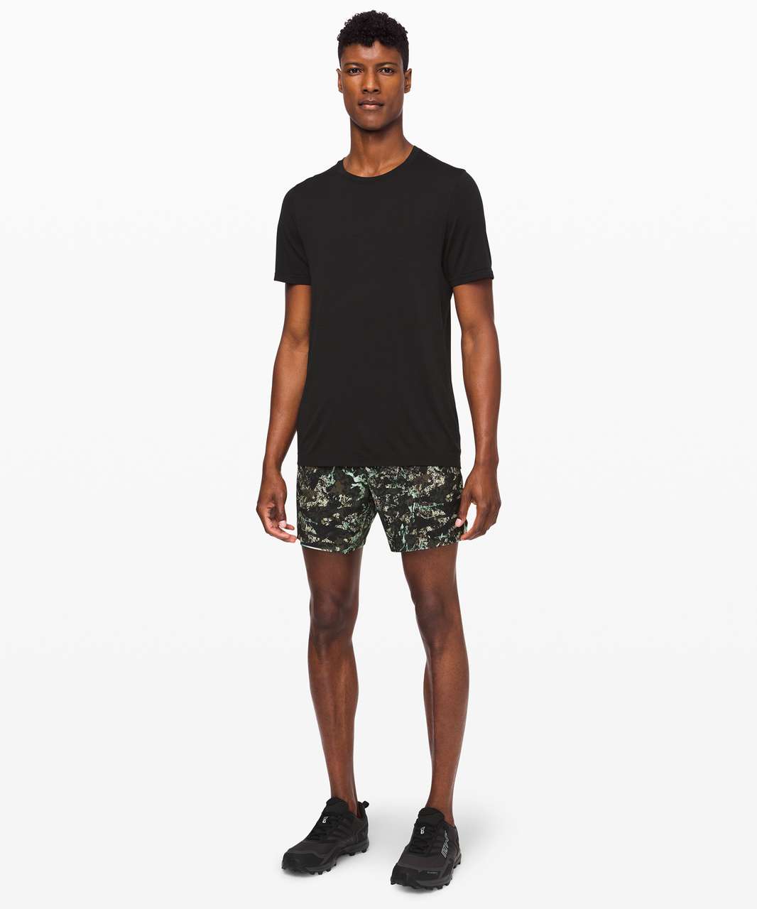 Lululemon T.H.E. Short 7 Mesh *Linerless - Variegated Mesh Camo Max Dark  Olive - lulu fanatics