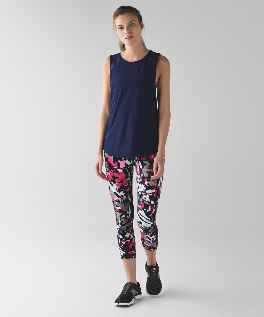 Lululemon Pace Rival Crop - Pop Cut Boom Juice Multi / Black