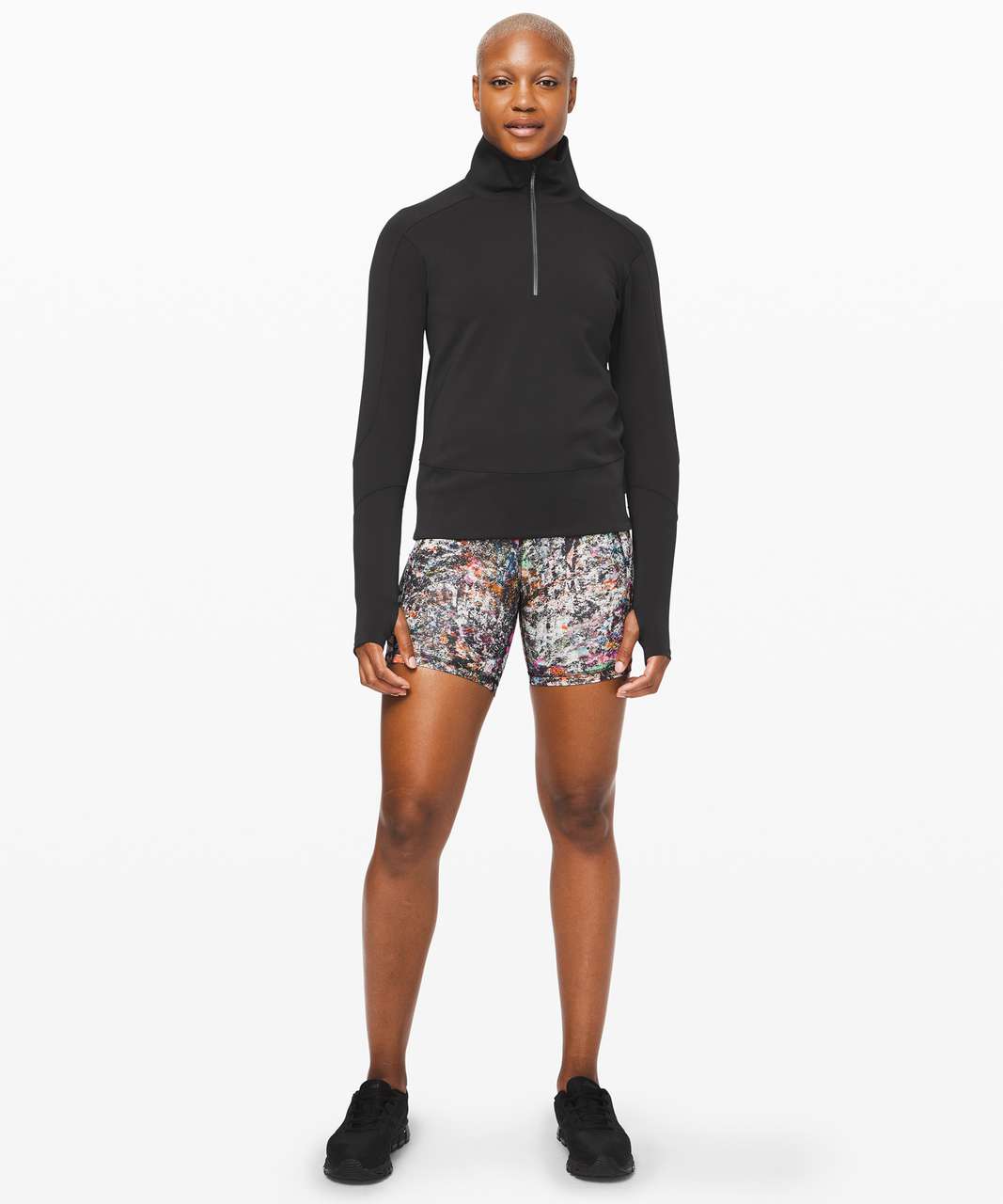 Lululemon Run to Reset 1/2 Zip - Black