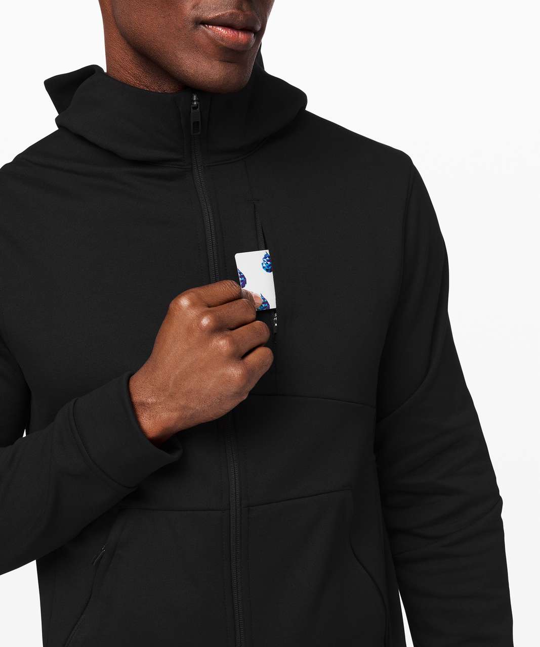 Black City Sweat zip-through jersey hoodie, Lululemon