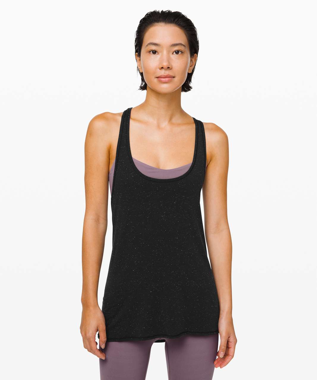 Lululemon Tied in Energy 2-in-1 Tank - Black / Frosted Mulberry