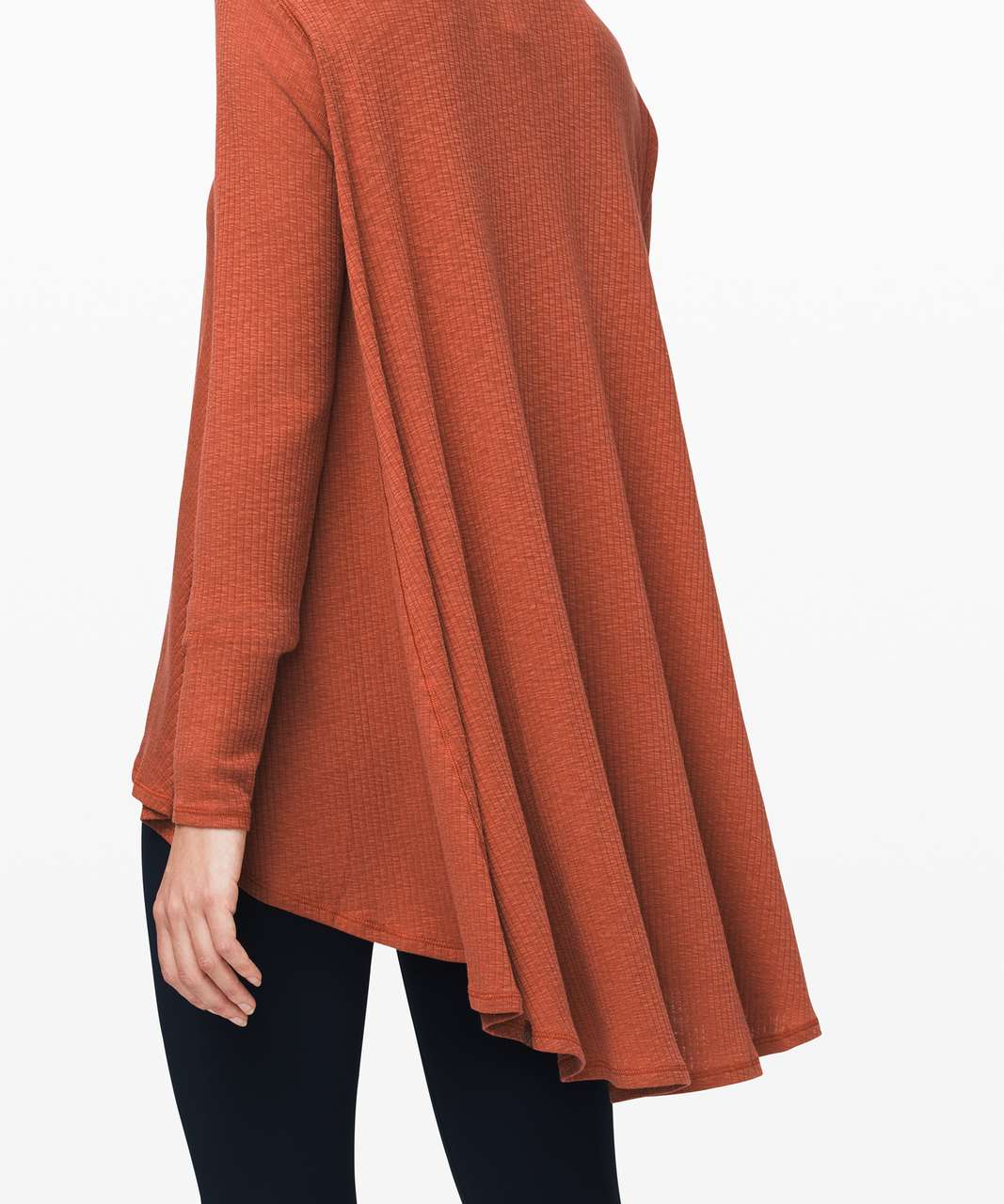 Lululemon Dare to Drape Long Sleeve - Rustic Clay - lulu fanatics