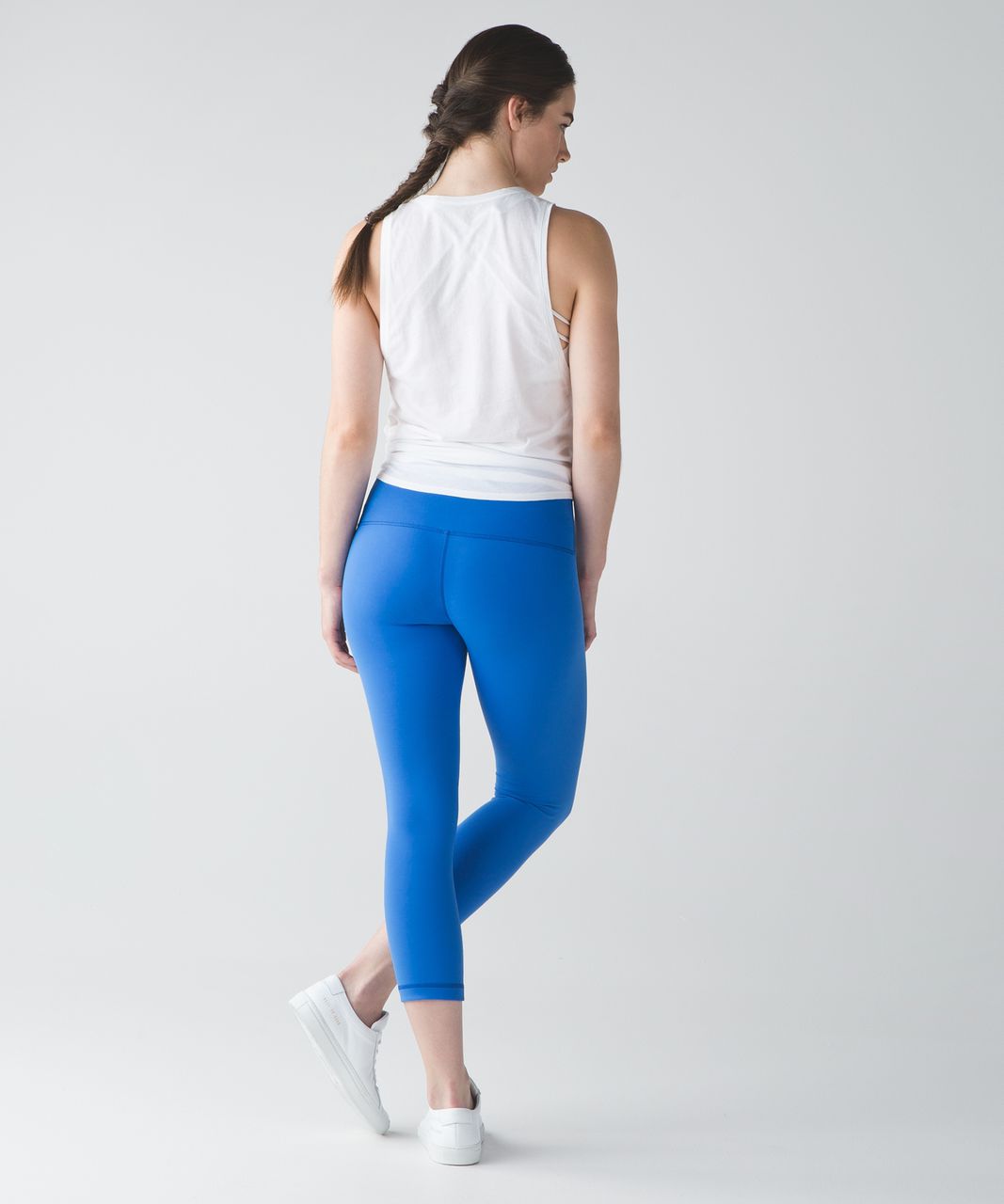 Lululemon Wunder Under Crop (Hi-Rise) - Pipe Dream Blue