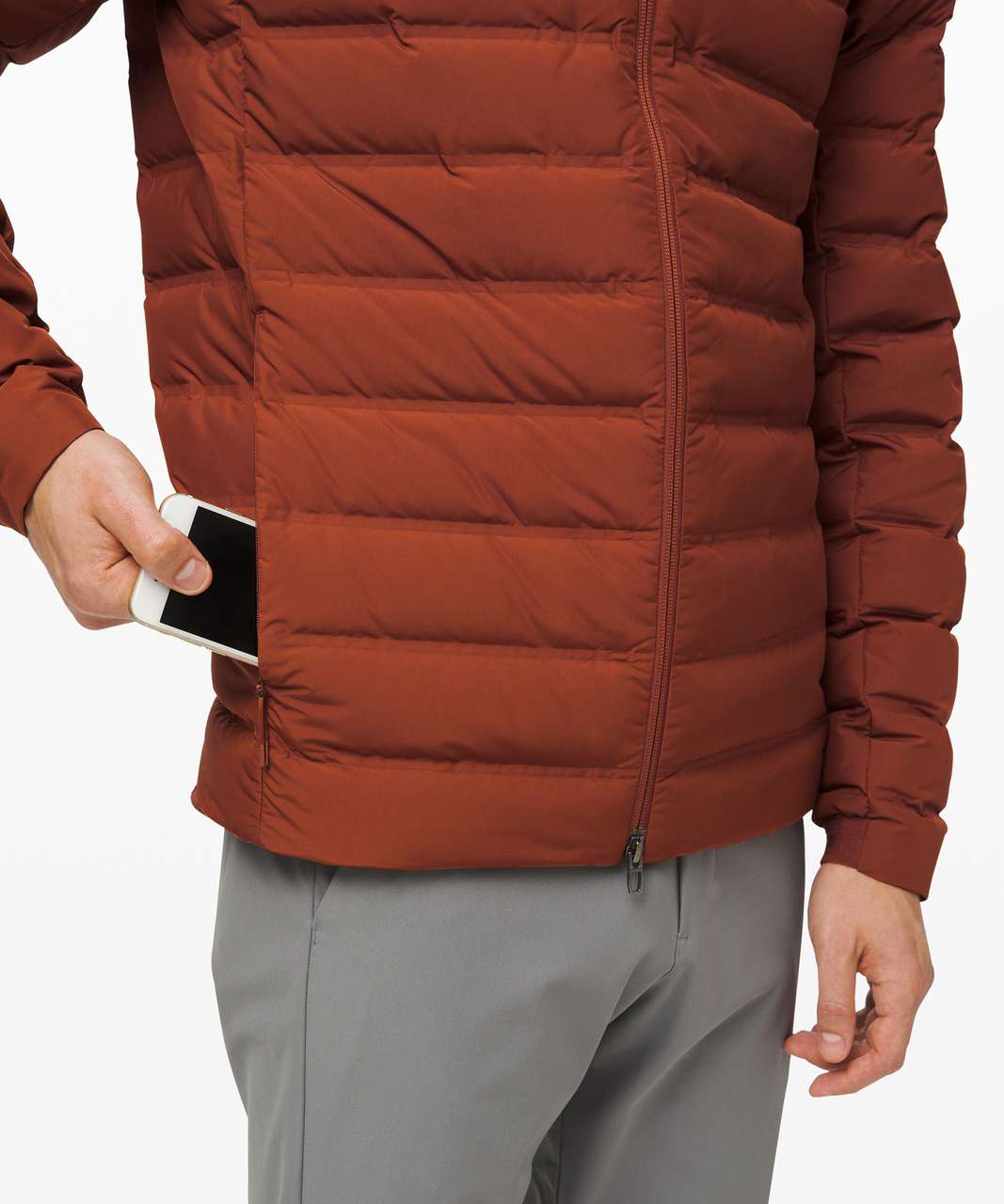 Lululemon Navigation Down Jacket - Dark Terracotta