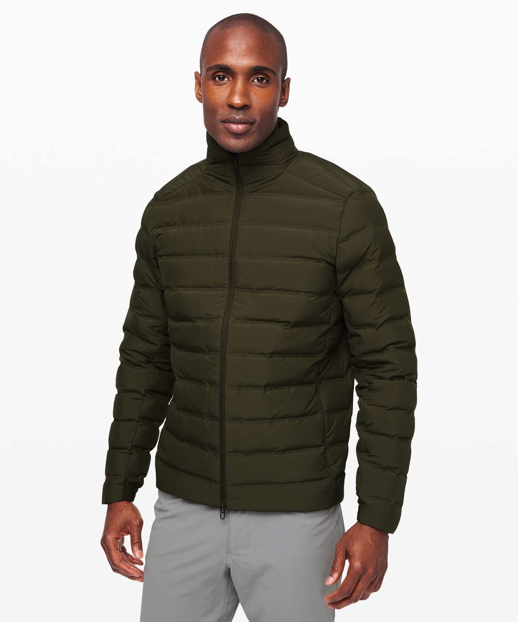 Lululemon Down For It Jacket - Dark Olive - lulu fanatics