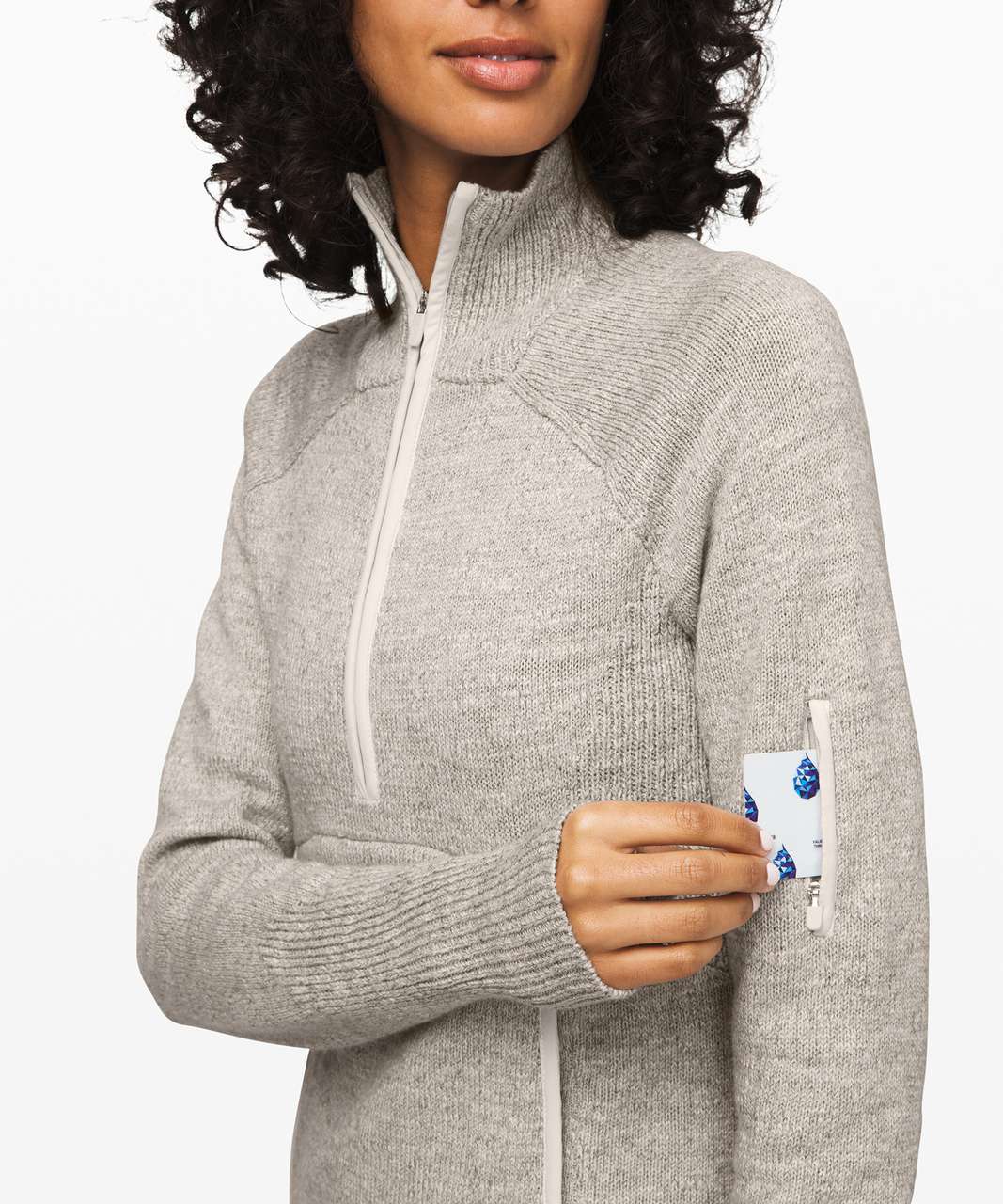 Lululemon Summit Stride Sweater - Heathered Core Ultra Light Grey