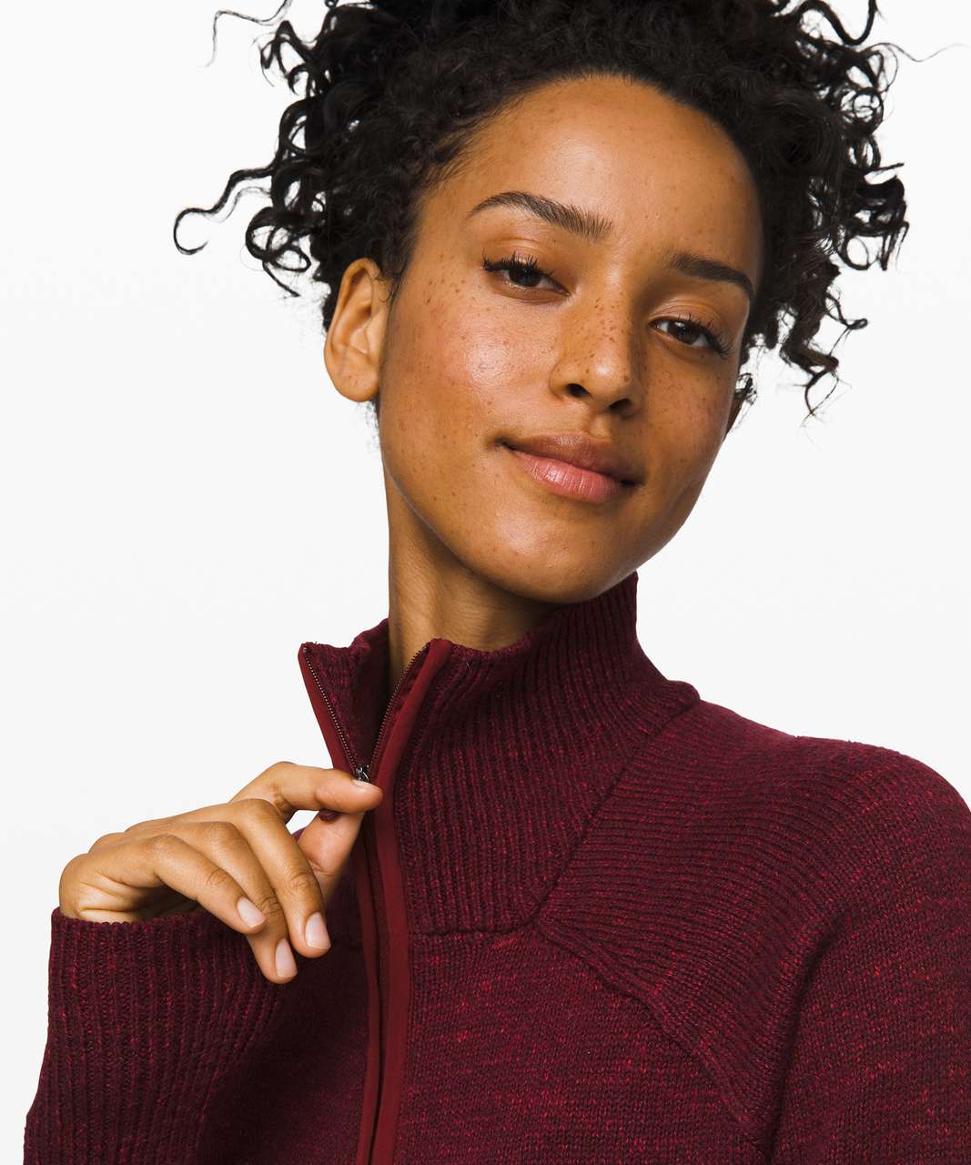 Lululemon Summit Stride Sweater - Heathered Deep Rouge