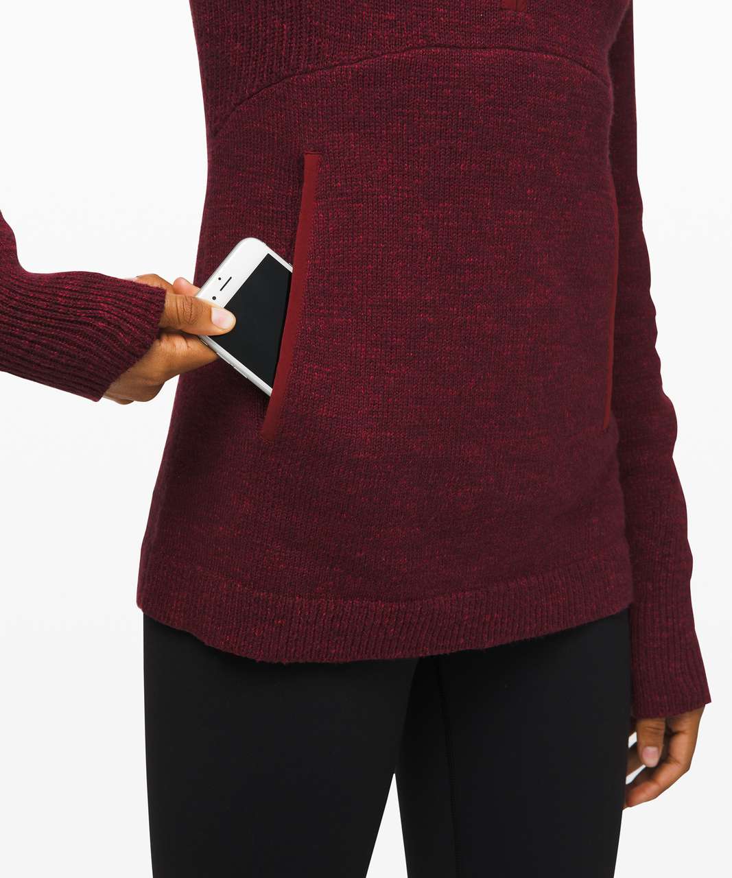 Lululemon Summit Stride Sweater - Heathered Deep Rouge