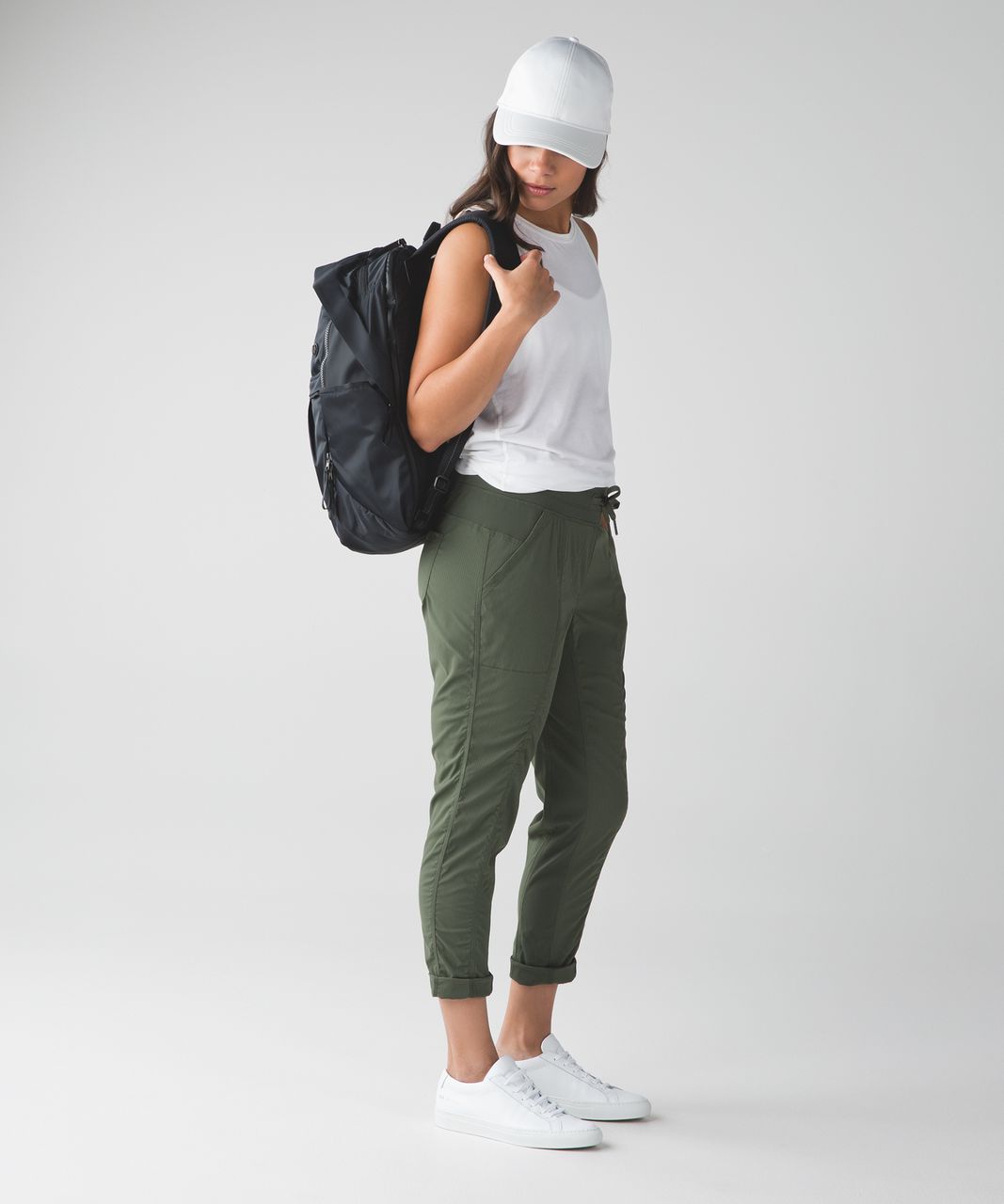 Lululemon Street To Studio Pant II *Unlined 28 - Fatigue Green - lulu  fanatics