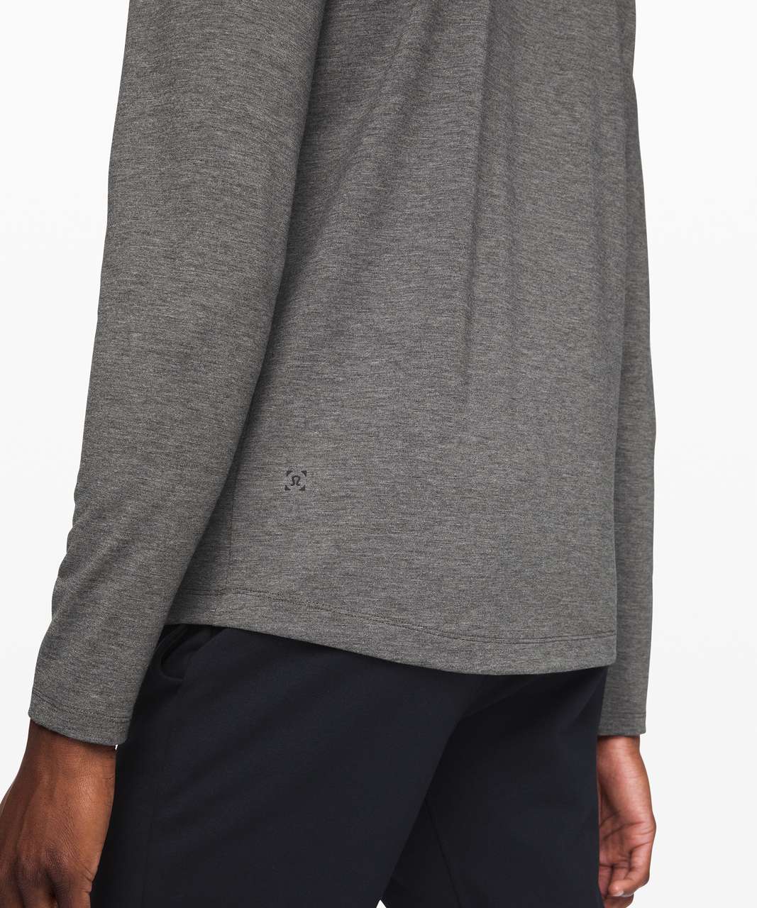 Lululemon Evolution Long Sleeve Polo - Heathered Black