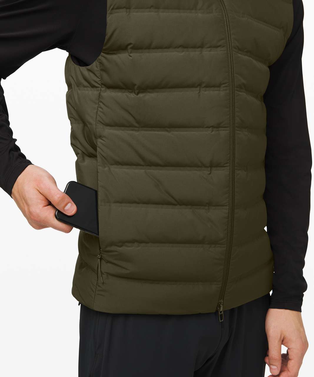 Lululemon Navigation Down Vest - Dark Olive