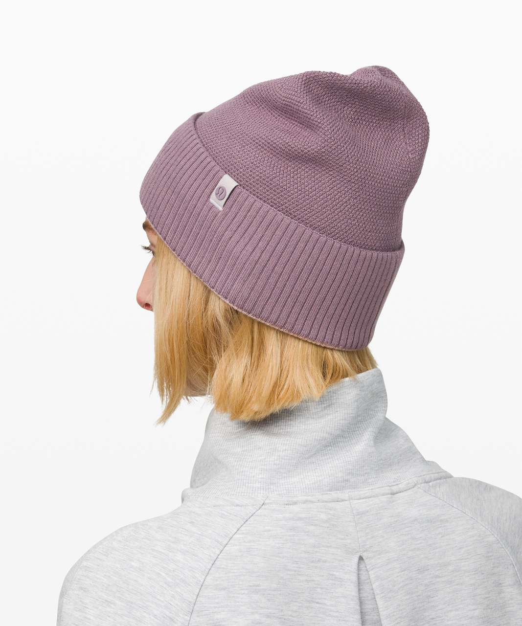 Lululemon Knit Me Up Beanie *Reversible - Frosted Mulberry / Smoky Blush