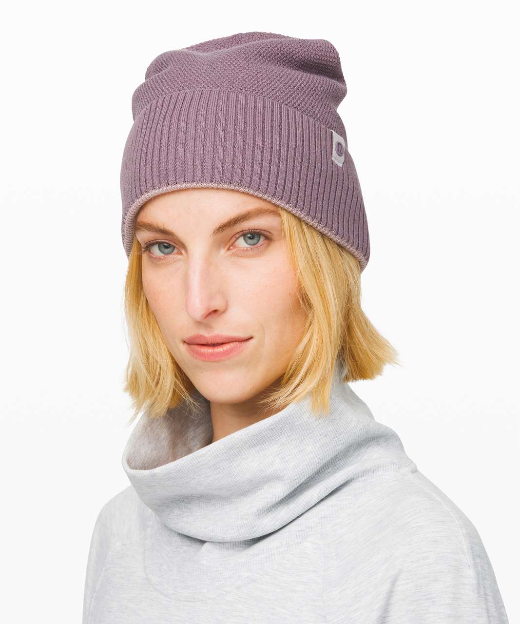 Lululemon Knit Me Up Beanie *Reversible - Frosted Mulberry / Smoky ...