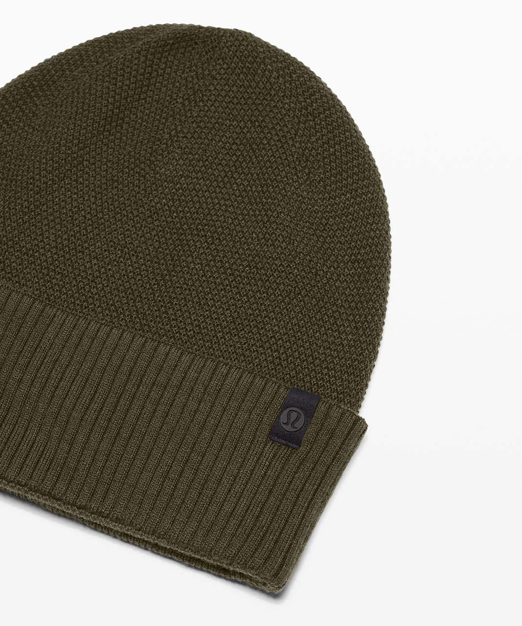 Lululemon Knit Me Up Beanie *Reversible - Dark Olive / Landscape Green