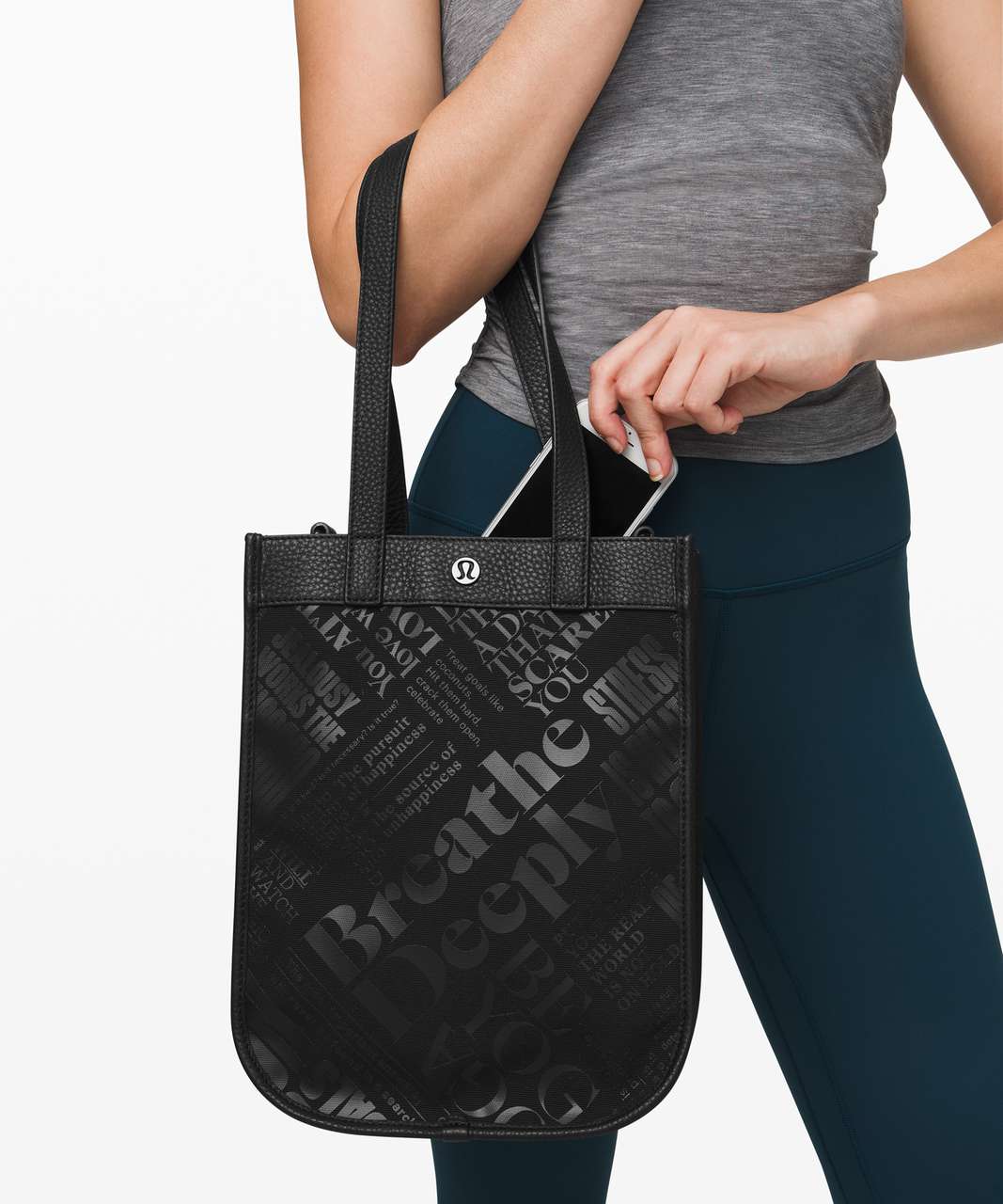 Lululemon Now And Always Tote *Mini 8L - Black / TRANSPARENT