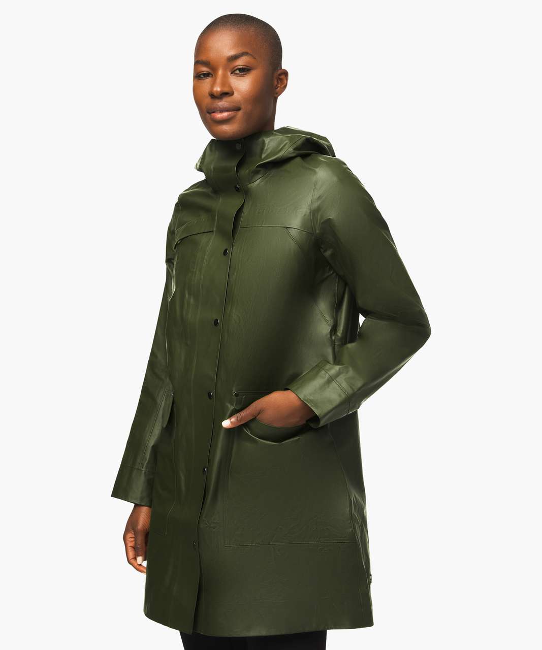 Lululemon Into the Drizzle Jacket - Landscape Green / Willow Green - lulu  fanatics