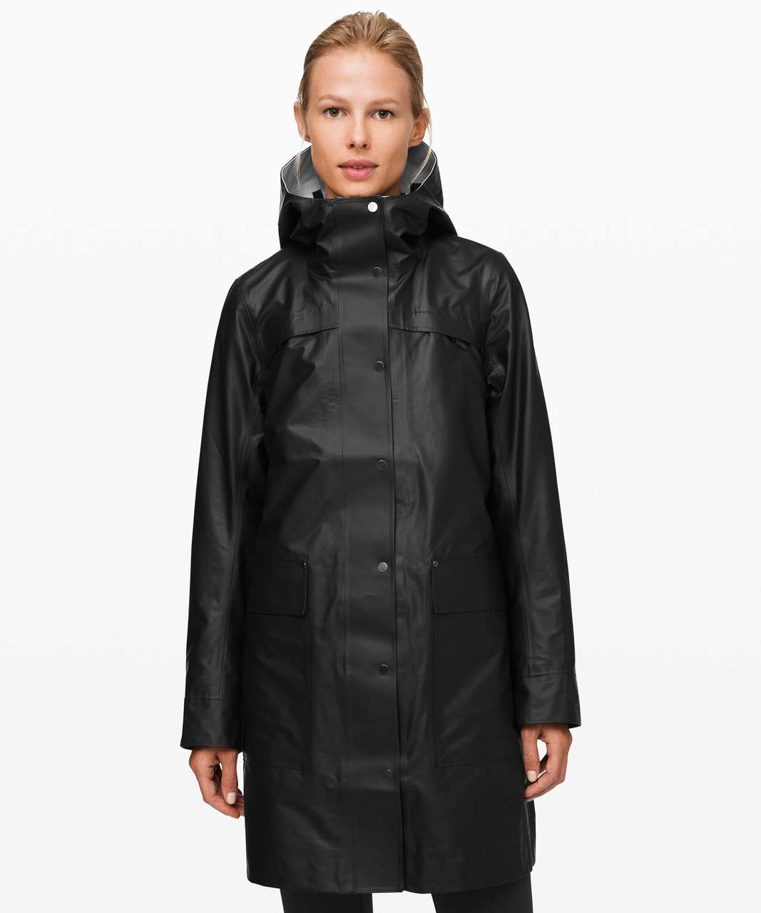 Lululemon Into the Drizzle Jacket - Black / Holistic White (First Release)