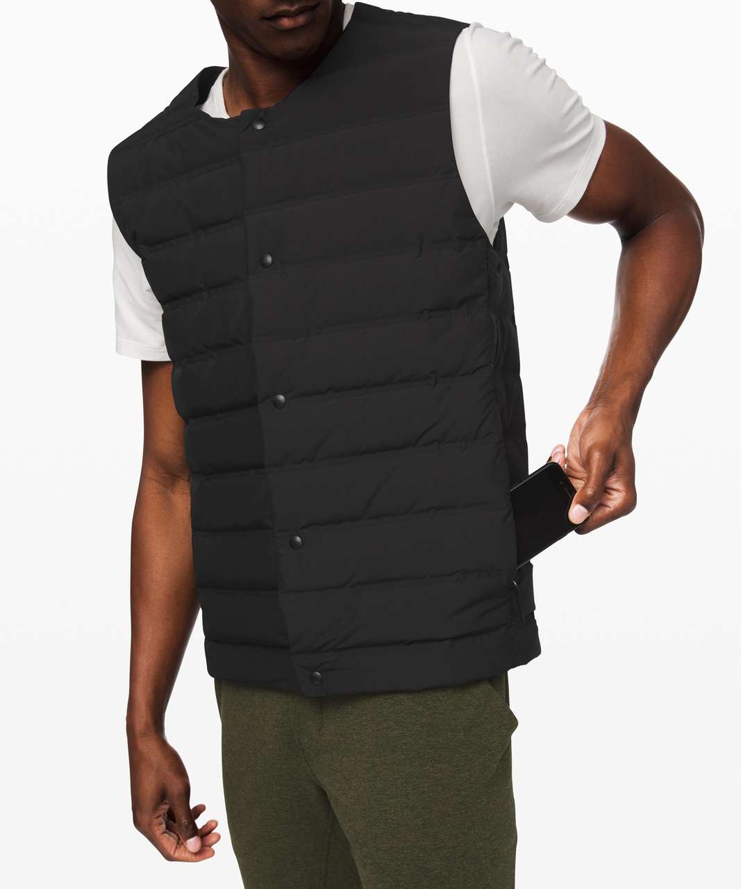 Lululemon Navigation Down Snap Vest - Black