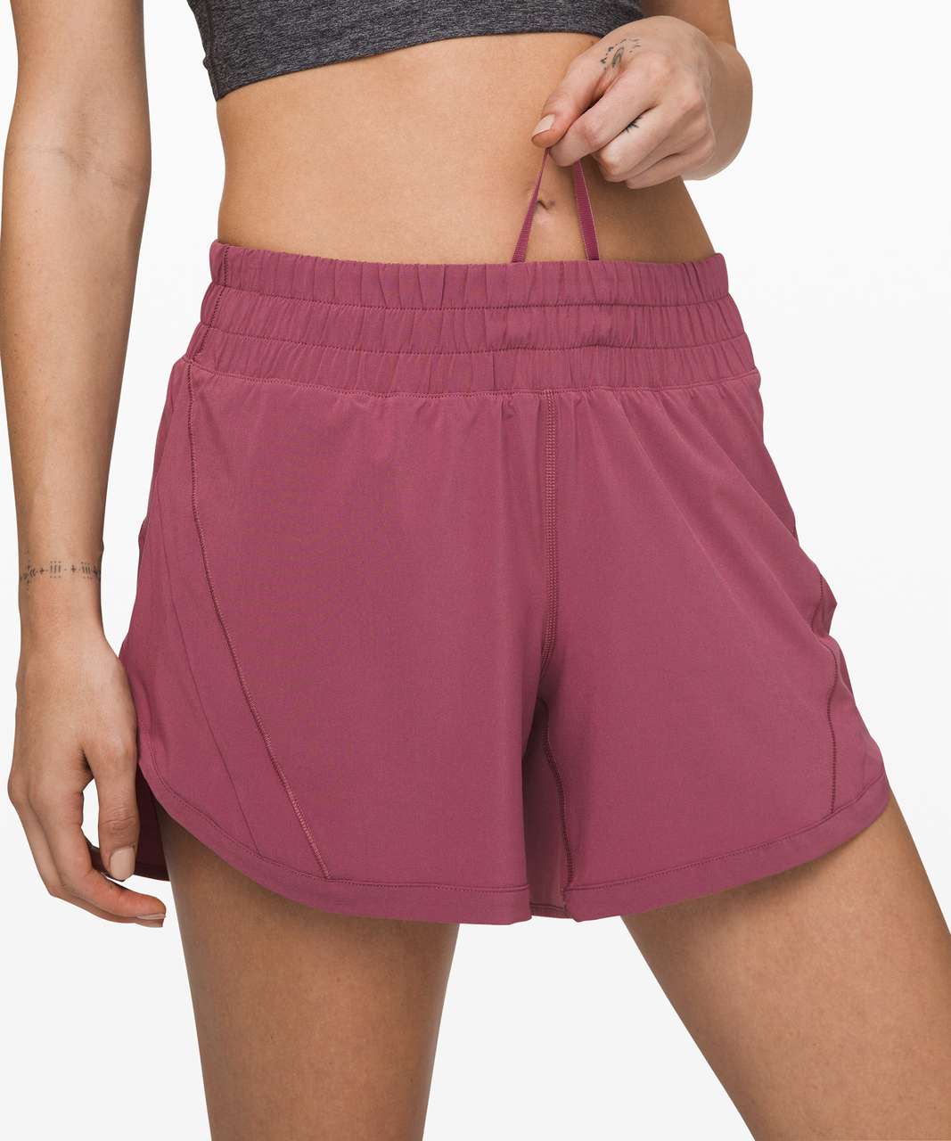 NEW LULULEMON Track That HR 3 Short 4 8 Pale Raspberry