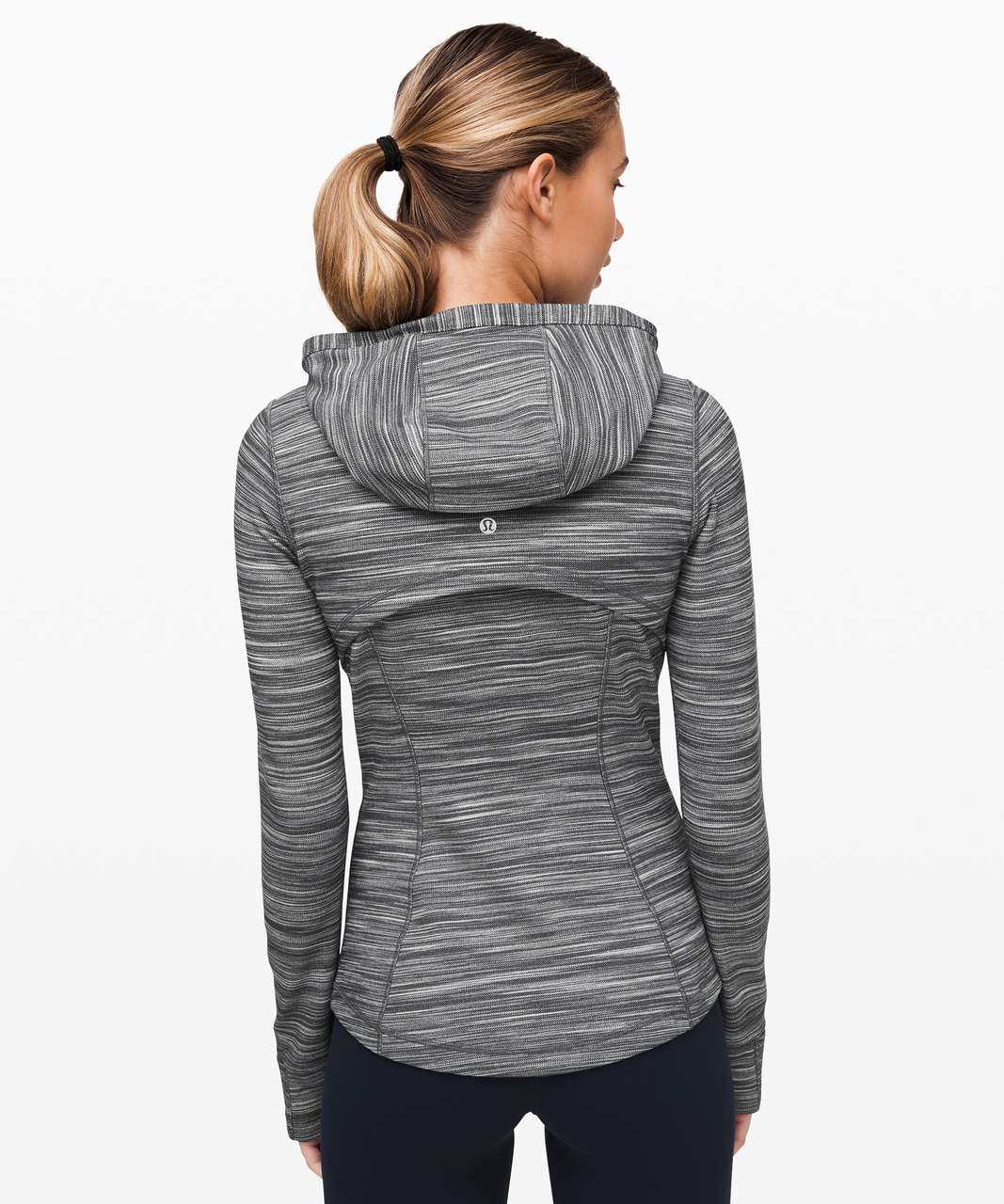 Lululemon Hooded Define Jacket *Nulu - Heathered Black / White / Black -  lulu fanatics