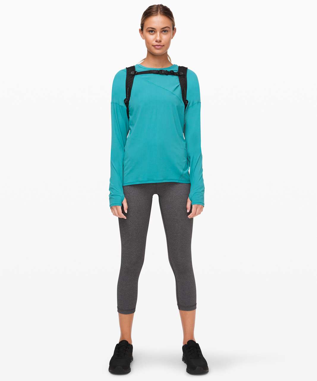 Lululemon Cross the Day Long Sleeve - Ice Cave