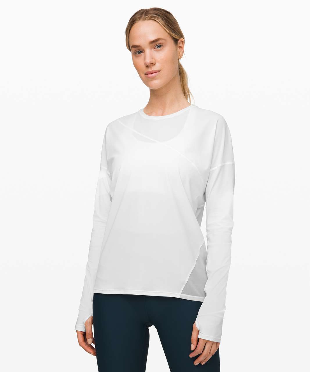 White Lululemon Long Sleeve Shirt