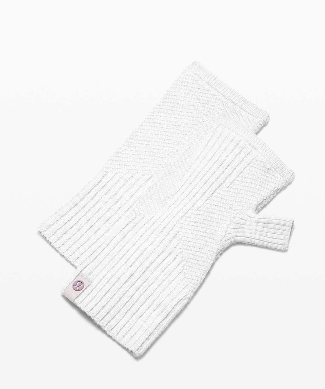 LULULEMON MENS COLD PURSUIT KNIT GLOVES, HEATHERED CORE MEDIUM